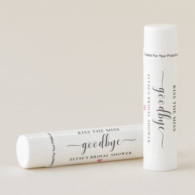 Leyton Minimal Kiss The Miss Goodbye Lip Balm (Front)
