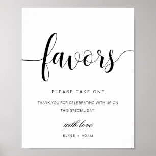 Leyton Modern Minimal Favor Sign