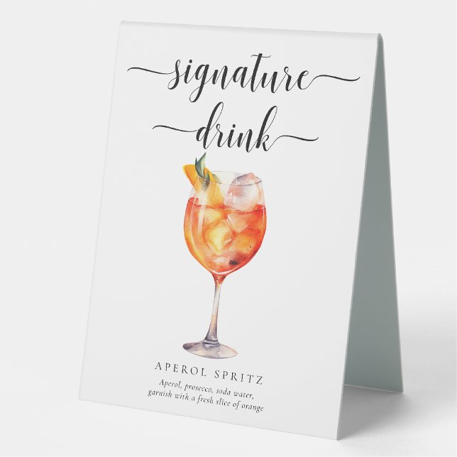 Leyton Modern Minimal Signature Drink Sign (Creator Uploaded)
