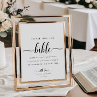 Leyton Sign Our Bible Wedding Guest Book
