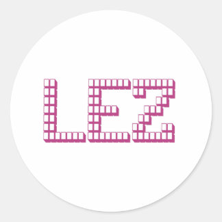 LEZ CLASSIC ROUND STICKER