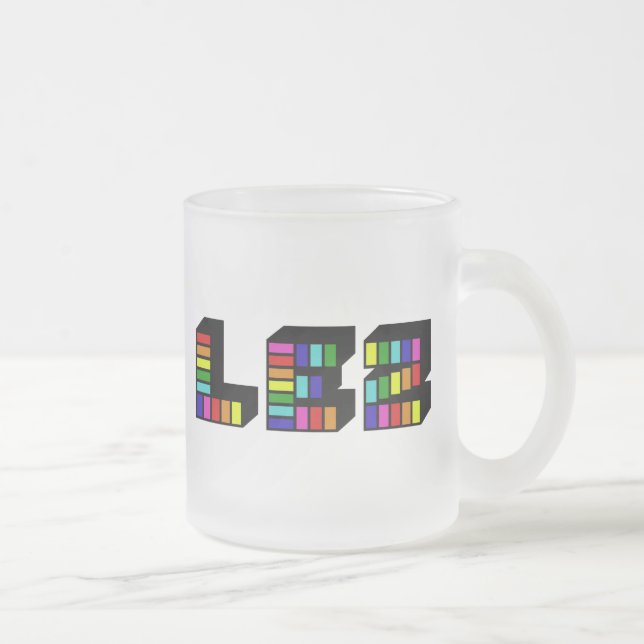 Lez Frosted Glass Coffee Mug (Right)