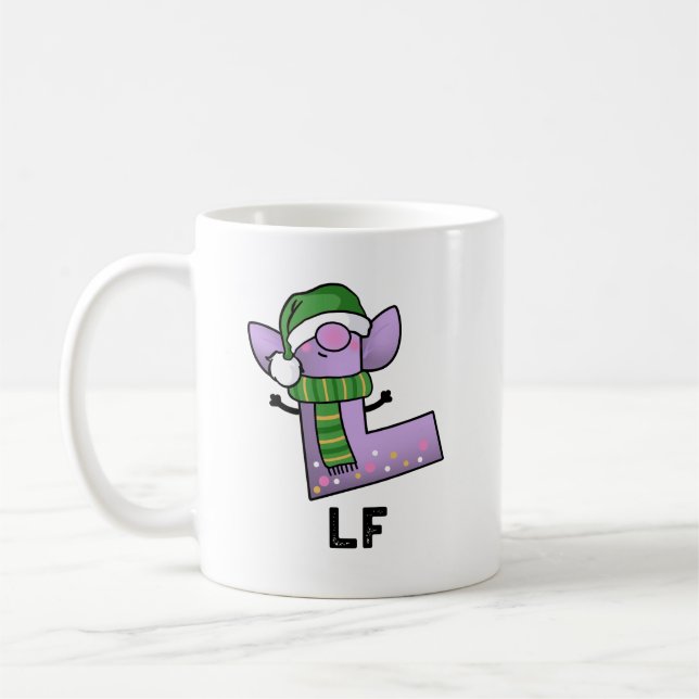 Lf Funny Letter L Pun  Coffee Mug (Left)