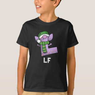 Lf Funny Letter L Pun Dark BG T-Shirt