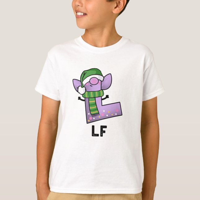 Lf Funny Letter L Pun  T-Shirt (Front)