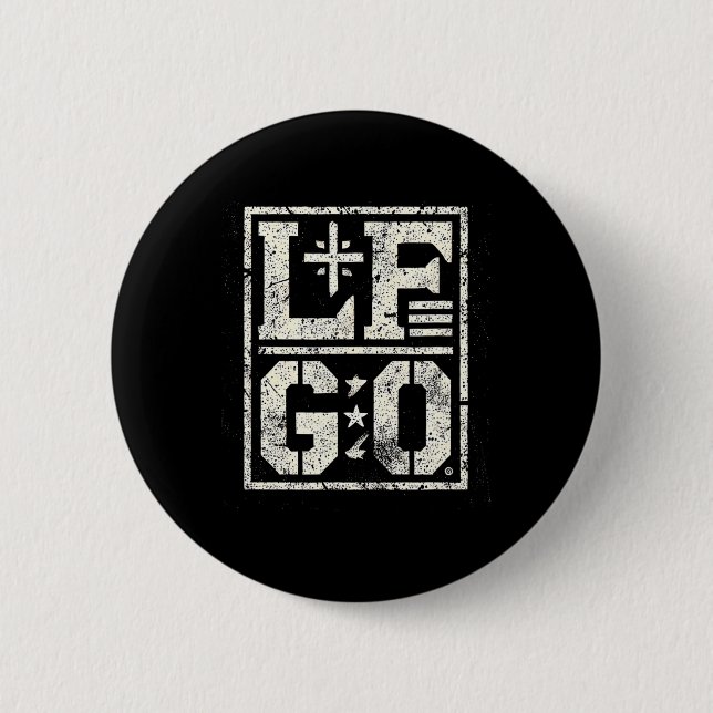 Lf Go Funny Motivational  Button (Front)