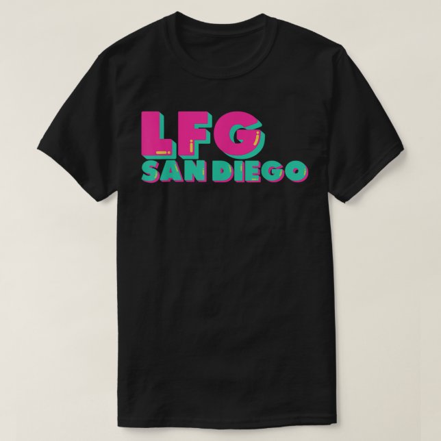 LFGSD Baseball fan San Diego Sports LFG SD T-Shirt (Design Front)