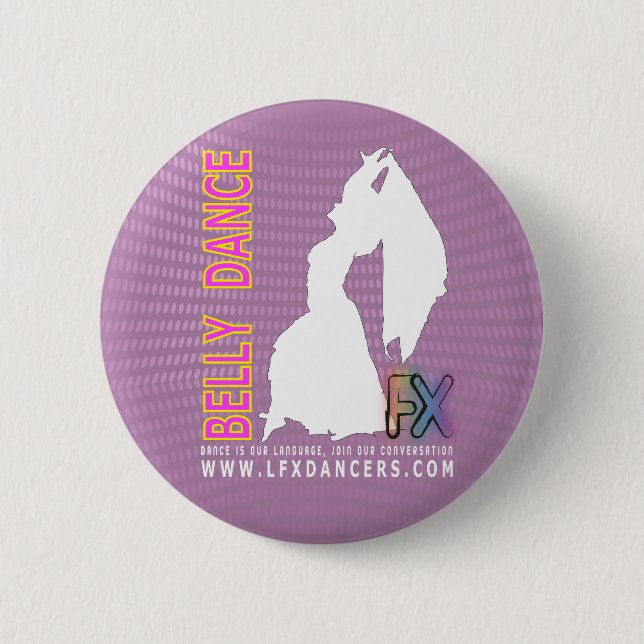 LFX Dancers Belly Dance Tribal Cabaret Fusion Pinback Button (Front)