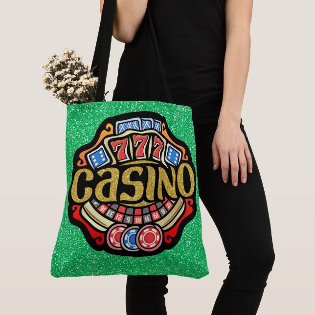 Lg. CASINO Tote - See Back Bag (Close Up)