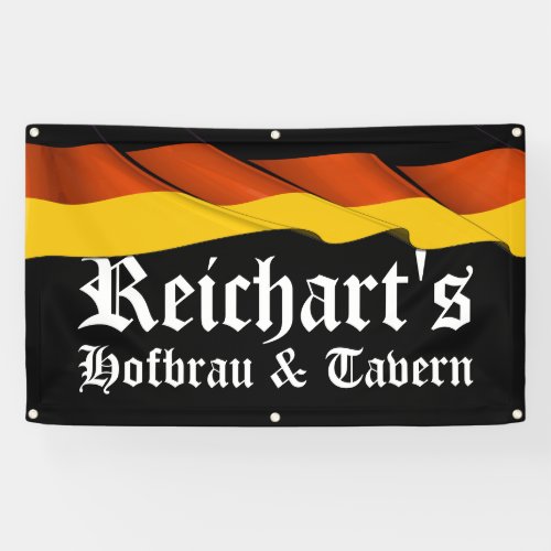 LG German Flag Tavern Bar Man Cave Banner