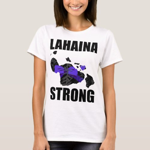LG LAHAINA STRONG TI LEAF IN MEMORY OF Purple Ribn T_Shirt