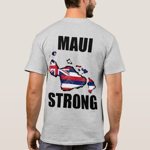 LG MAUI STRONG HI Flag ISLANDS TI LEAF  T_Shirt