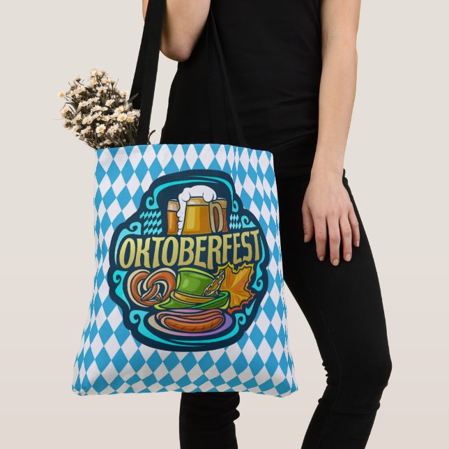 Lg. Oktoberfest Tote - See Back Bag (Close Up)