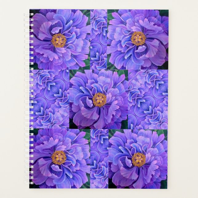 Lg Planner Lavender Peony (Front)