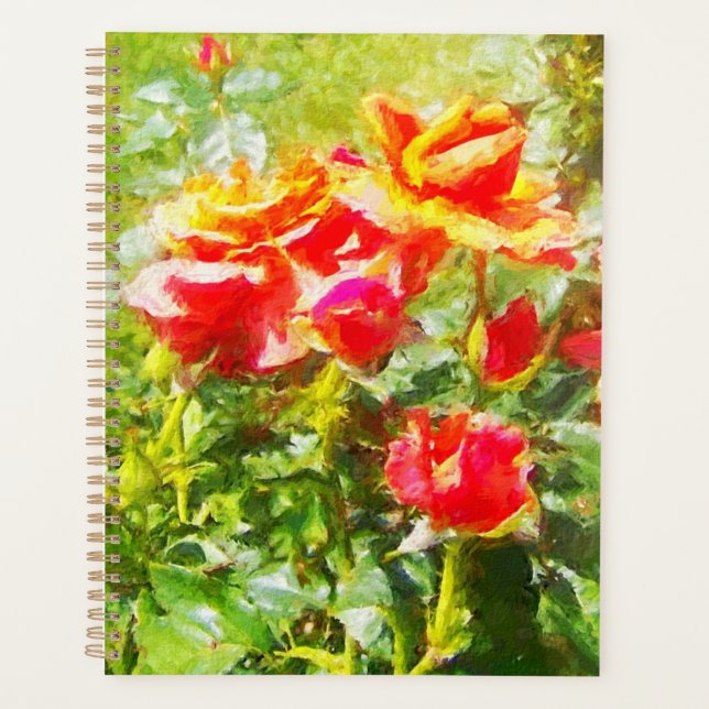 Lg Planner Orange Roses (Front)