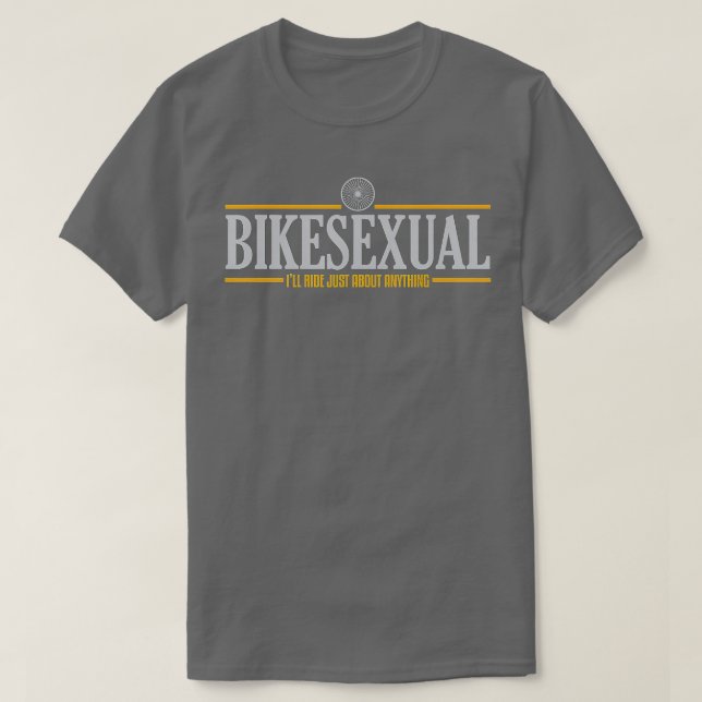 LGB Store t BIKESEXUAL SHIR White  tee  (Design Front)