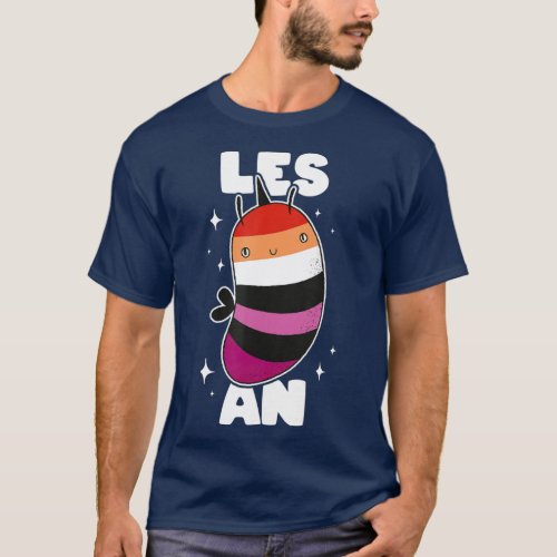 LGB Wlw Pride Flag Les Bee An Gay Lesbian Anti T_Shirt