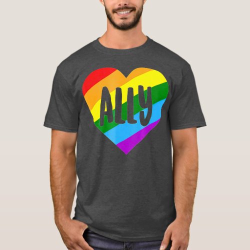 LGBQ Ally  for Gay Pride Men Women Children  T_Shirt