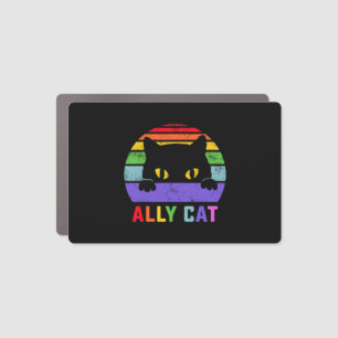 Lgbt Ally Cat Be Kind Gay Rainbow Funny Lgbtq Car Magnet