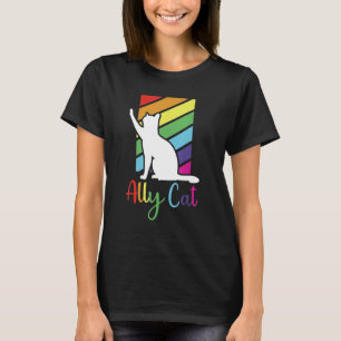 LGBT Ally Cat Be Kind Gay Rainbow LGBTQ Idea 2 T-Shirt