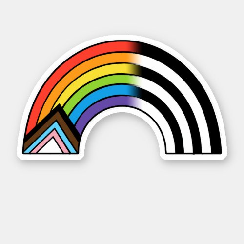 LGBT Ally Flag Progress Pride Flag Straight Ally Sticker