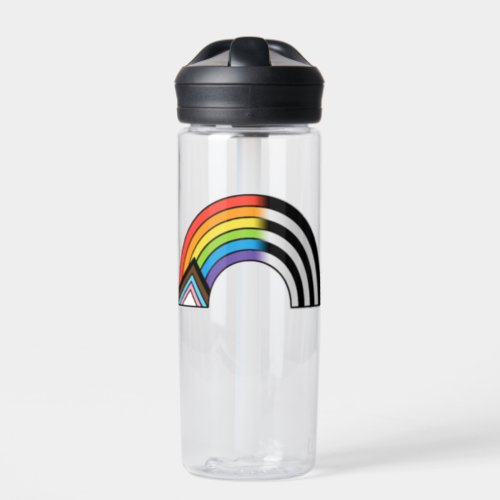 LGBT Ally Flag Progress Pride Flag Straight Ally Water Bottle