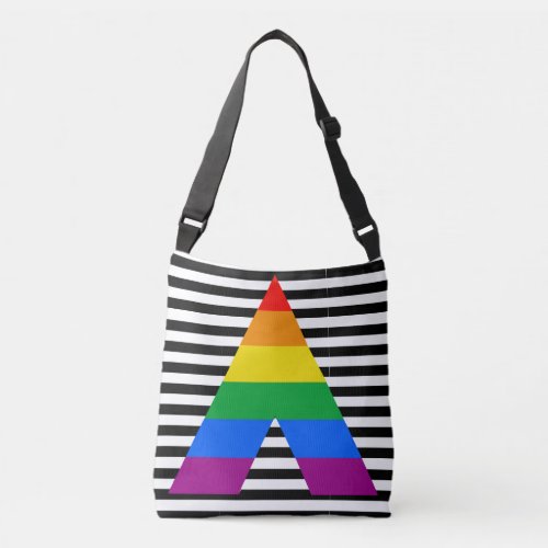 LGBT Ally Pride Flag Colors All_Over_Print Crossbody Bag