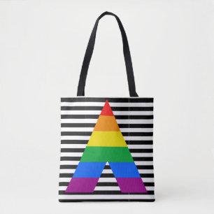 LGBT Ally Pride Flag Colors All-Over-Print Tote Bag