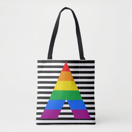 LGBT Ally Pride Flag Colors All_Over_Print Tote Bag