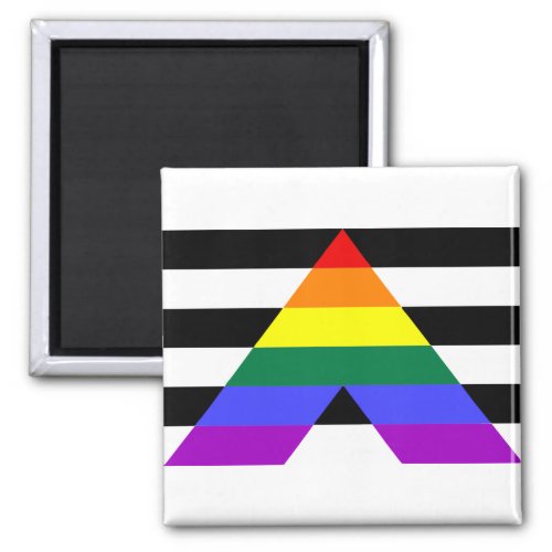 LGBT Ally PRIDE flag Magnet