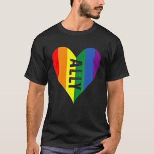 Lgbt Ally  Pride Gay Peace Homosexual Lesbian Rain T-Shirt