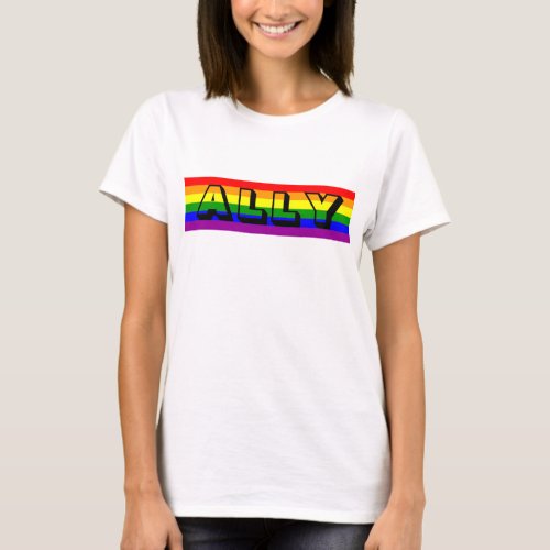 LGBT Ally Womens T_Shirt