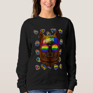 Lgbt Alpaca Gay Pride Month Farm Animal Rainbow Le Sweatshirt