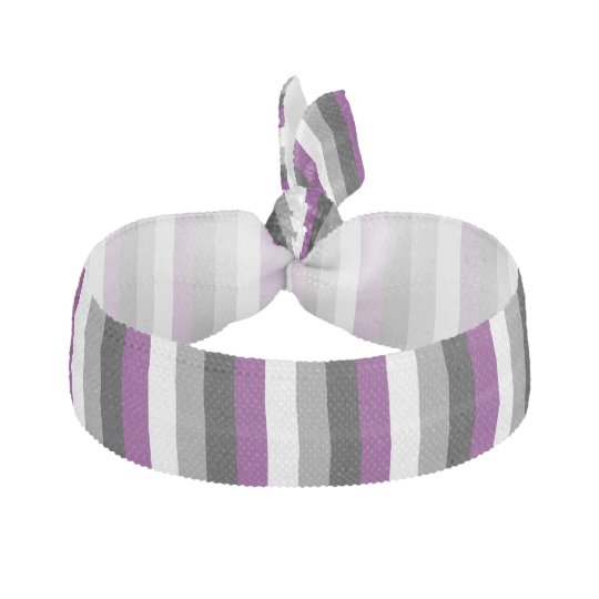 Lgbt Asexual Pride Flag Colors Ribbon Hair Tie Zazzle Com