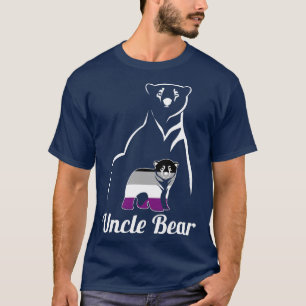 LGBT Asexual Uncle Bear Ace Pride Flag T-Shirt