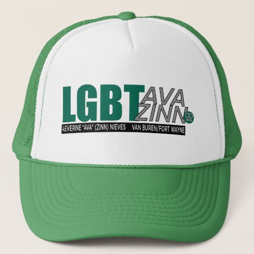 LGBT Ava Zinn Green Trucker Hat