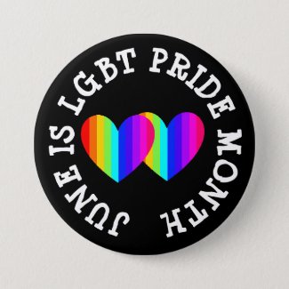 LGBT Awareness Month is June Button