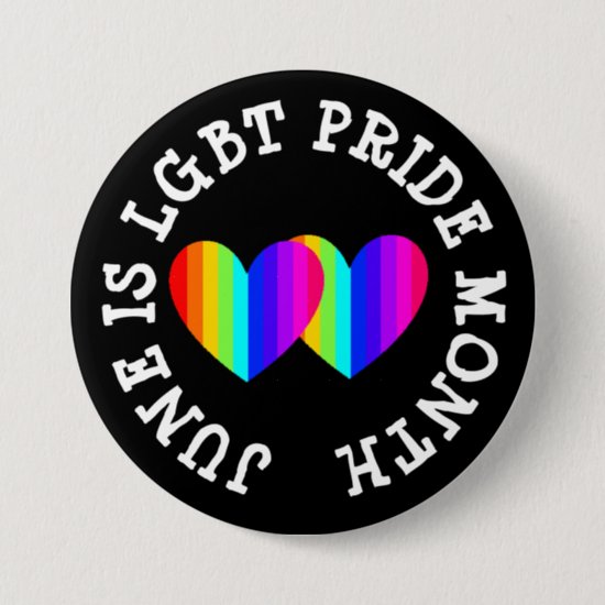 LGBT Awareness Month is June Button