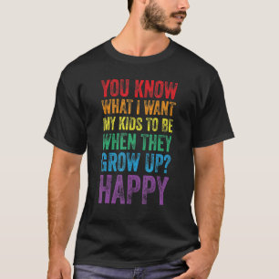 LGBT Awareness Proud Parents Mom Dad Gay Pride Rai T-Shirt