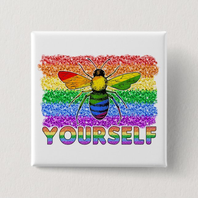 LGBT Be Yourself Button (Front)