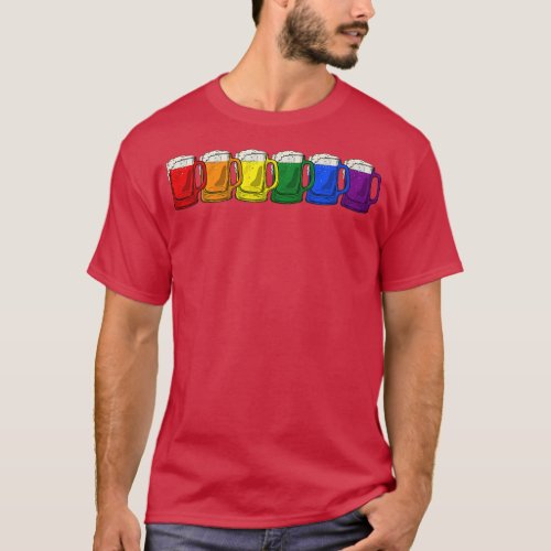 Lgbt Beer Mug Proud Lgbtq Ally Men Women Gay Pride T_Shirt