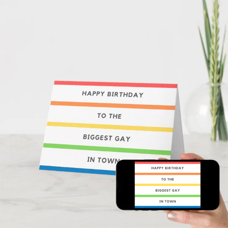 Lgbt Birthday Card Gay Zazzle 9294