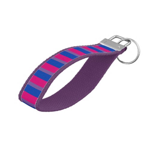 LGBT Bisexual Pride Flag Colors Wrist Keychain