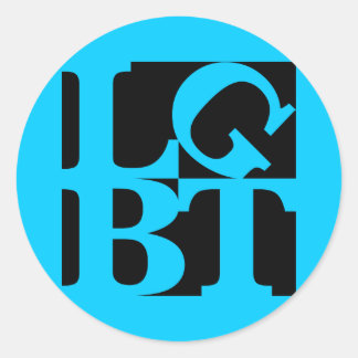 LGBT Black Pop Round Sticker