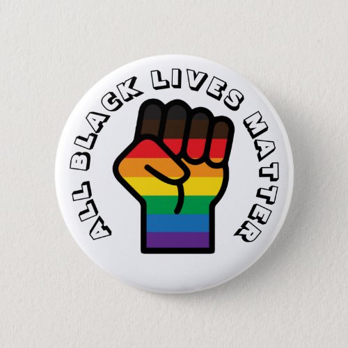LGBT Black Pride All Lives Matter Button