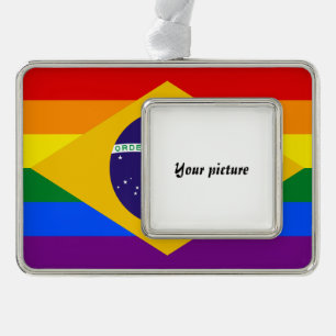 LGBT Brazil Christmas Ornament