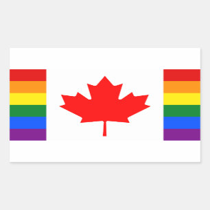 LGBT Canada Rectangular Sticker