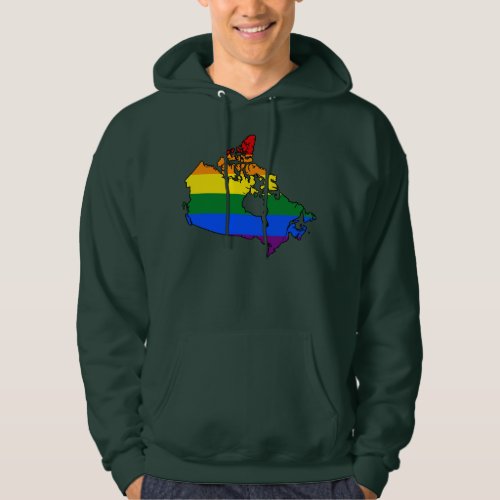 LGBT Canadian pride map Sweatshirt