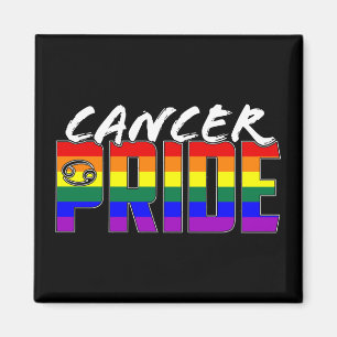 LGBT Cancer Pride Flag Zodiac Sign Magnet