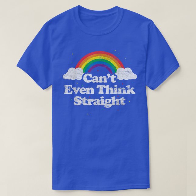 LGBT  Can't Even Think Straight Rainbow For Men Wo T-Shirt (Design Front)